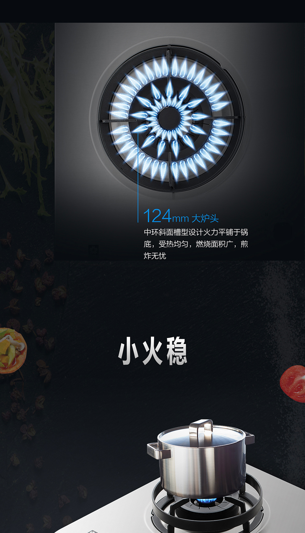 樱花燃气灶 - 大火力